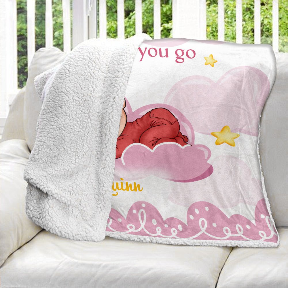 Child Of God Baby May God Bless You - Personalized Blanket - Giftago