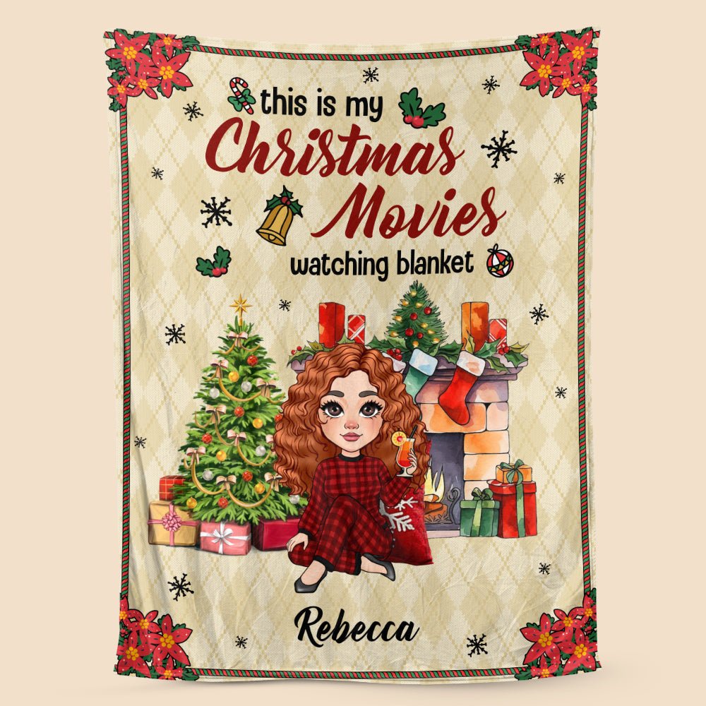 Christmas Movies Watching Blanket - Personalized Blanket - Best Gift For Christmas - Giftago