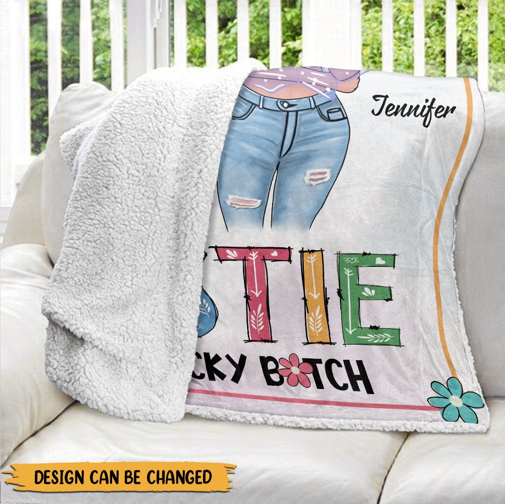 Congrats On Being My Bestie Blanket - Personalized Blanket - Giftago