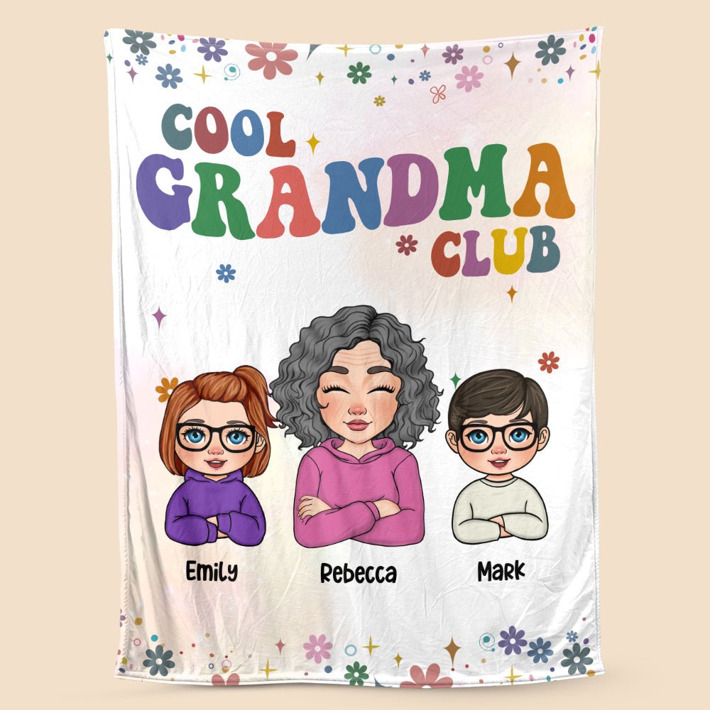 Cool Grandma Club 2 - Personalized Blanket - Best Gift For Mother, For Grandma - Giftago
