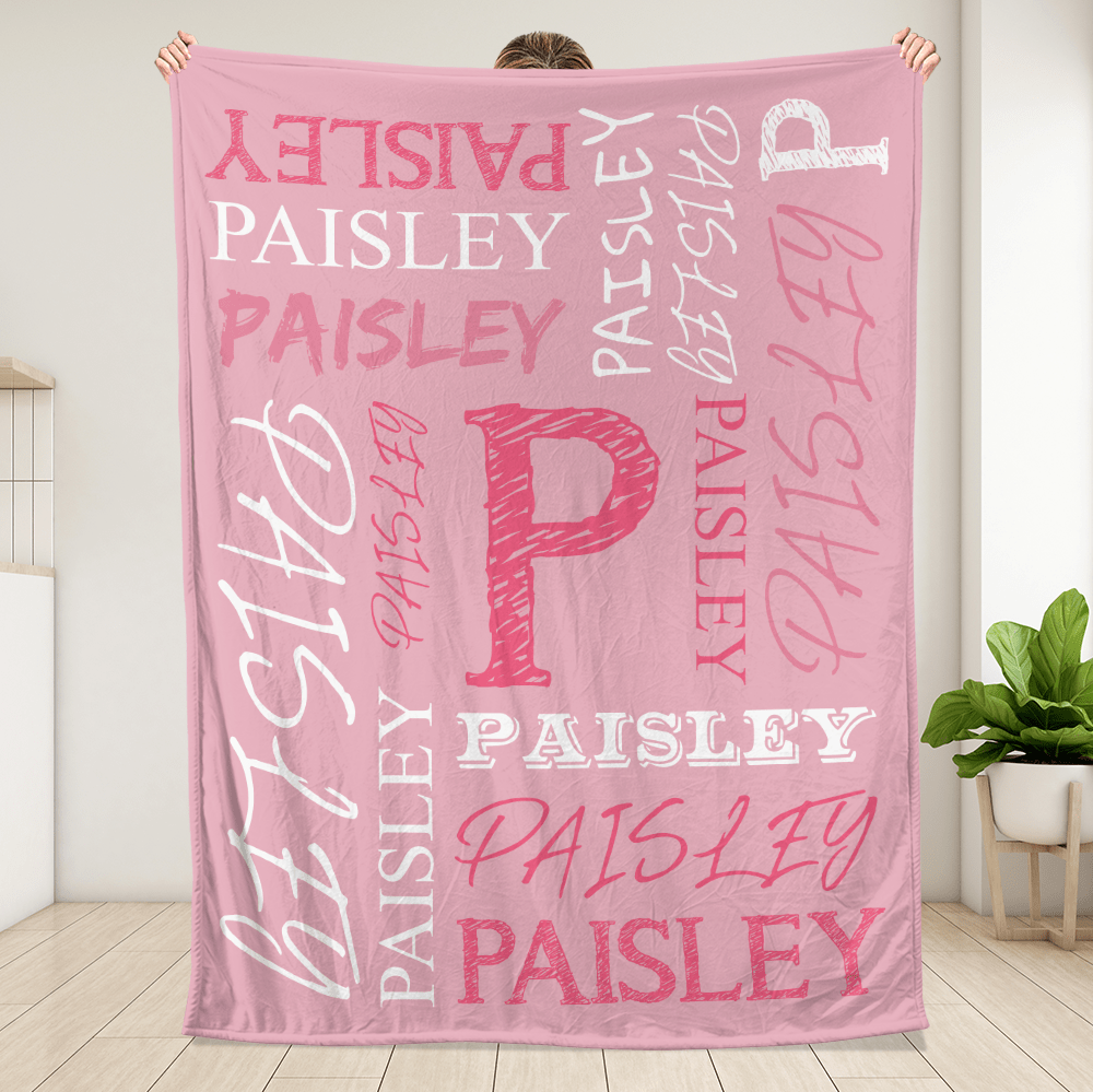 Custom Name Blanket - Personalized Blanket - Giftago