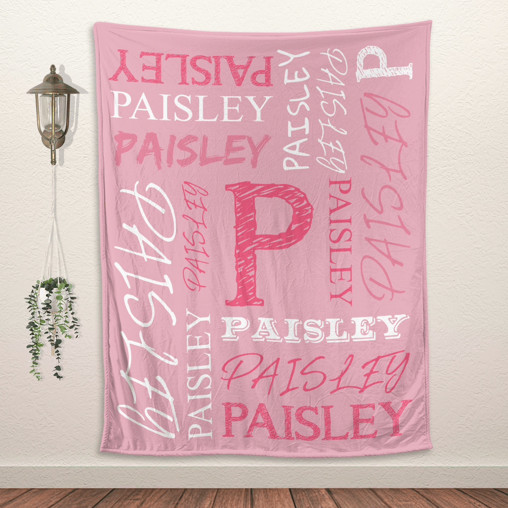 Custom Name Blanket - Personalized Blanket - Giftago