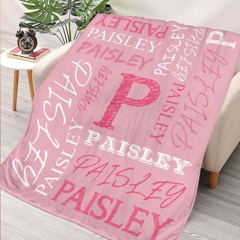 Custom Name Blanket - Personalized Blanket - Giftago