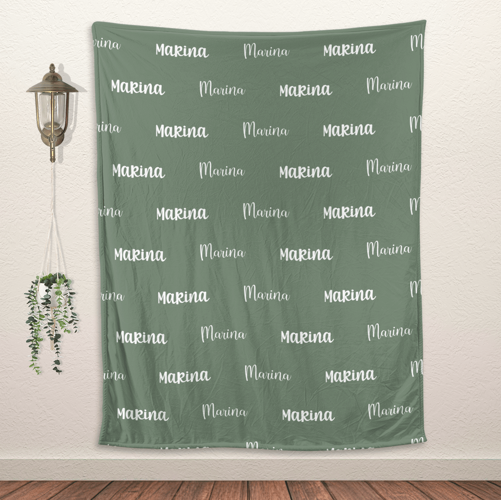 Custom Name Duo Font - Personalized Blanket - Giftago
