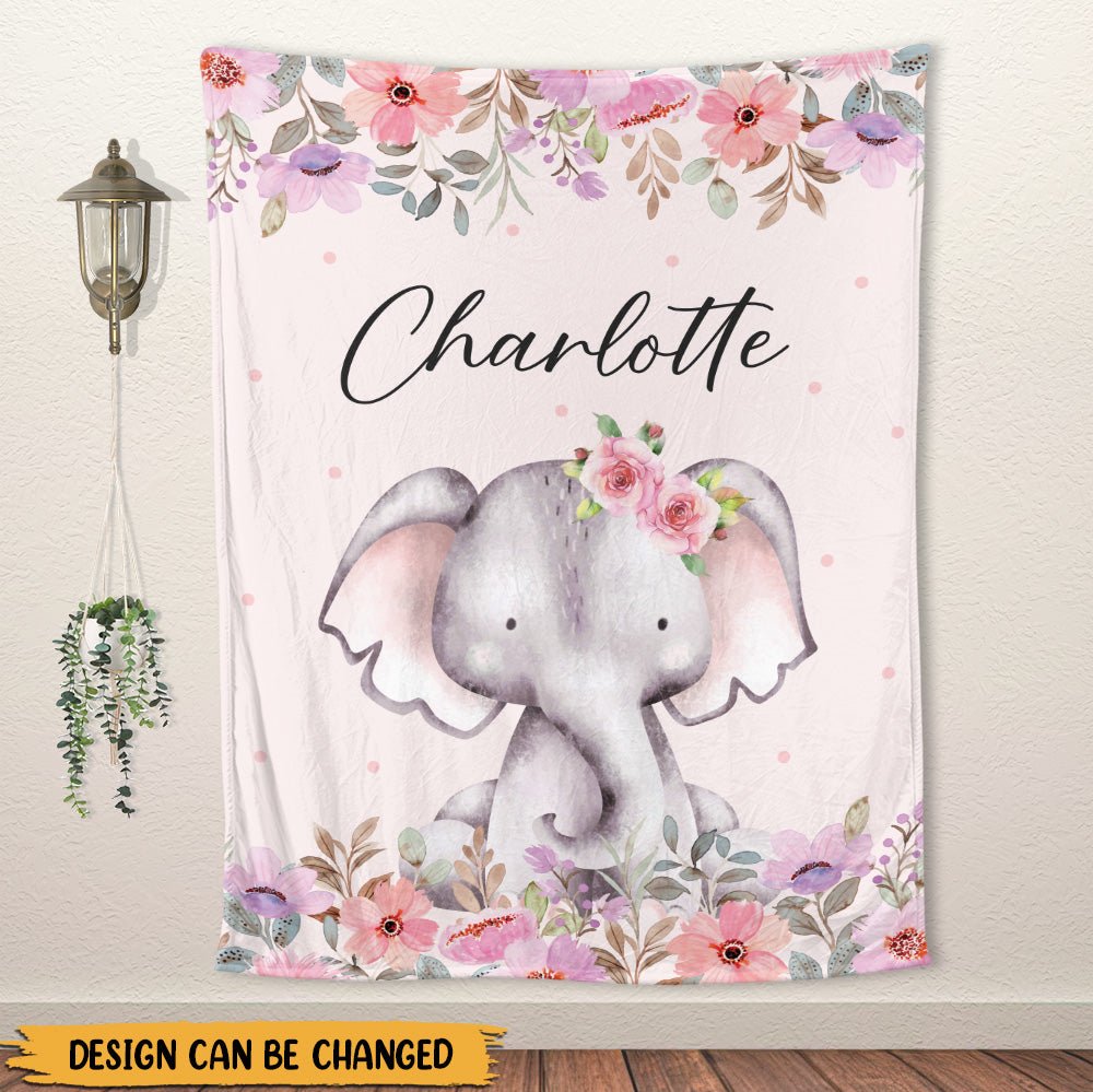 Cute Wild Animal Newborn - Personalized Blanket - Giftago