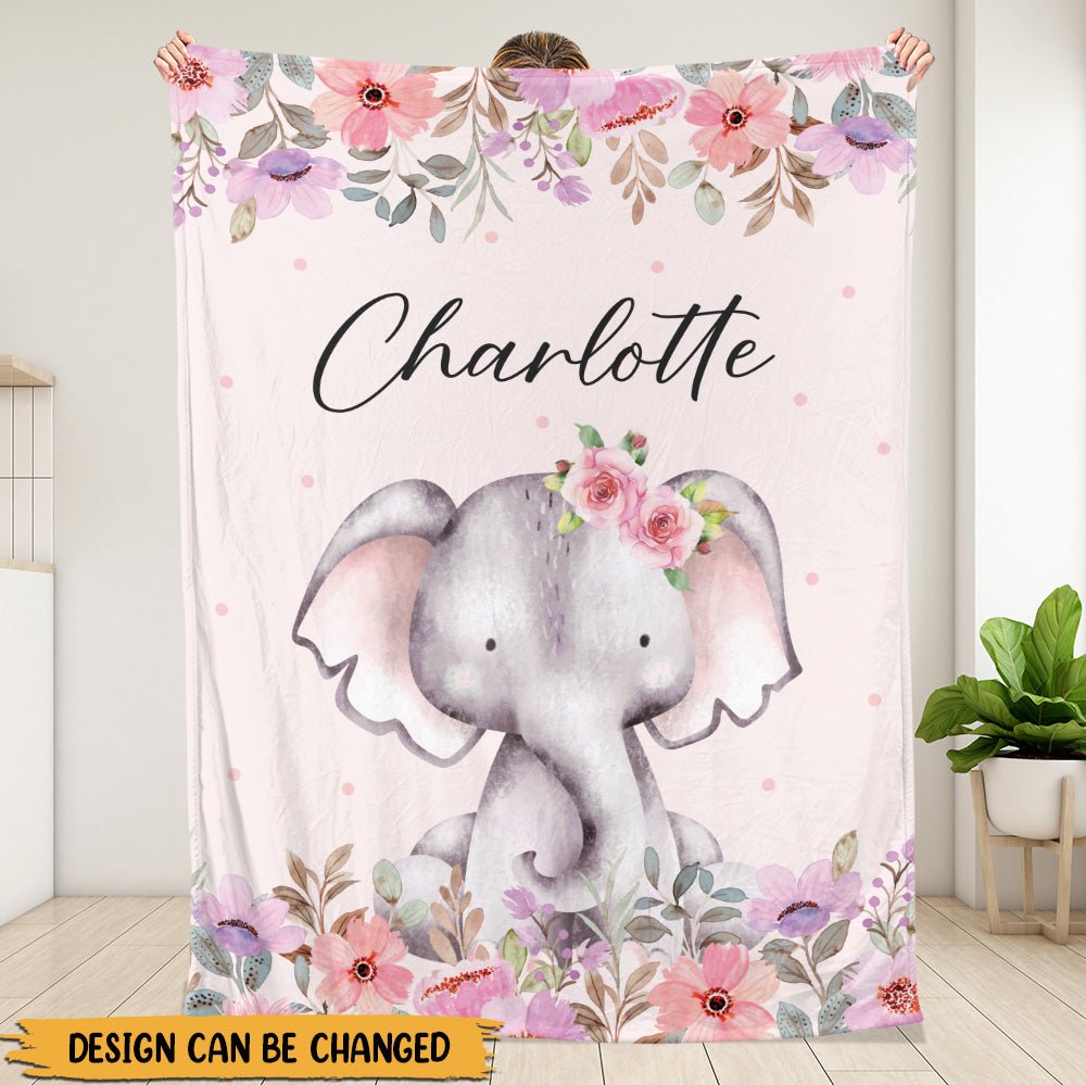 Cute Wild Animal Newborn - Personalized Blanket - Giftago