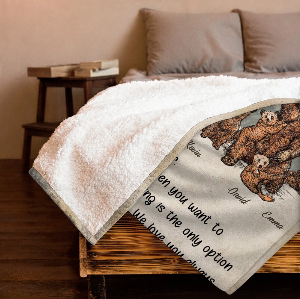 Daddy's Camping Blanket - Personalized Blanket - Giftago