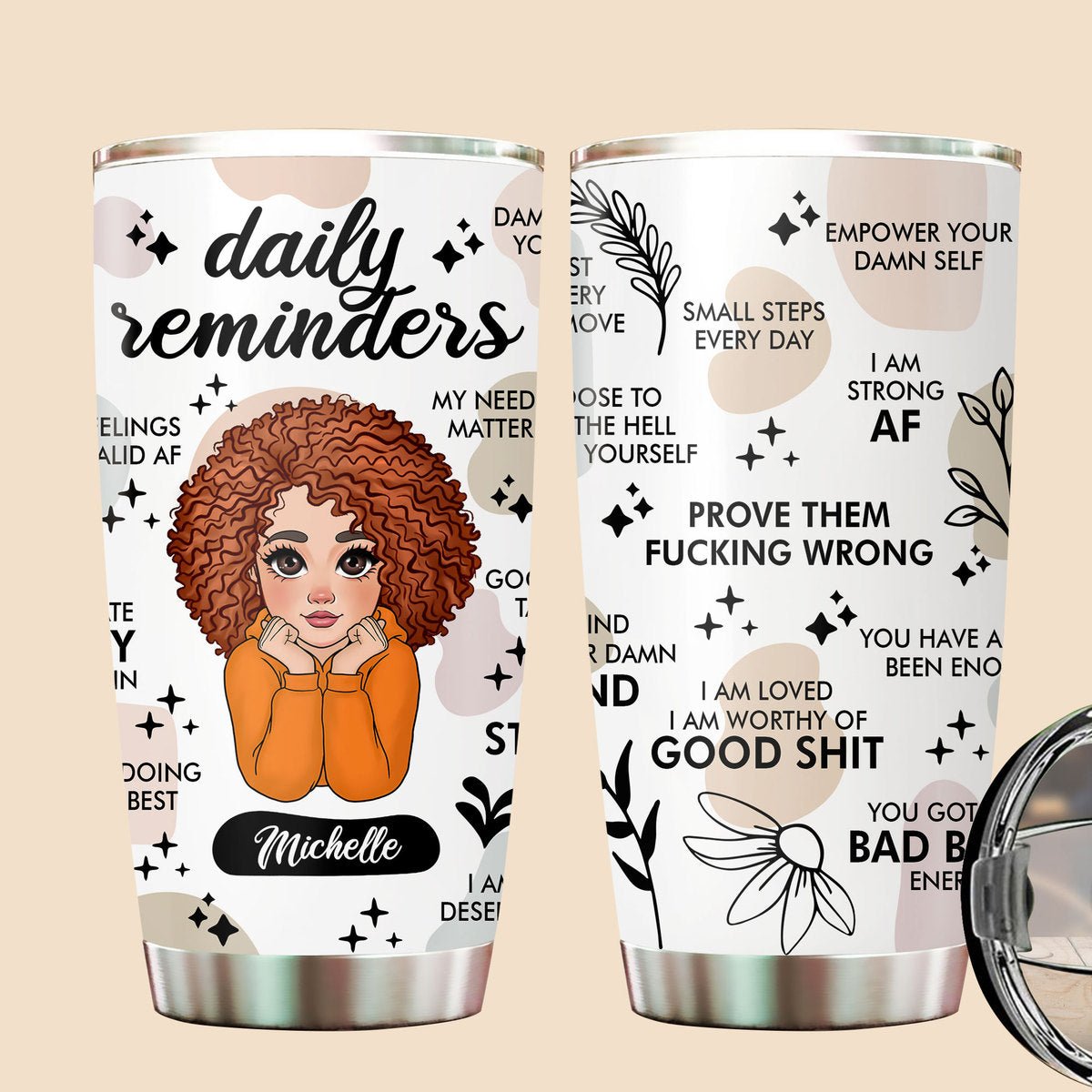 Daily Reminders - Personalized Tumbler - Meaningful Gift For Birthday - Giftago