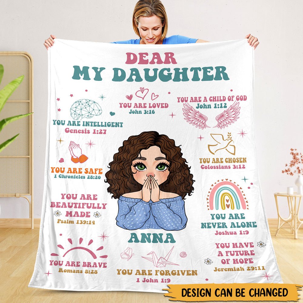 Dear My Daughter - Personalized Blanket - Best Gift For Mom, Daughter, Sister, Friend, Wife - Giftago