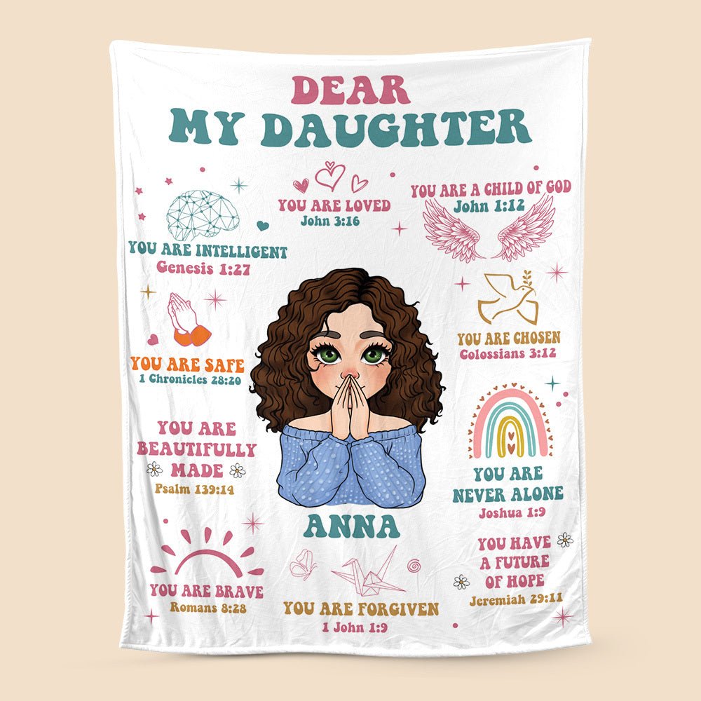 Dear My Daughter - Personalized Blanket - Best Gift For Mom, Daughter, Sister, Friend, Wife - Giftago