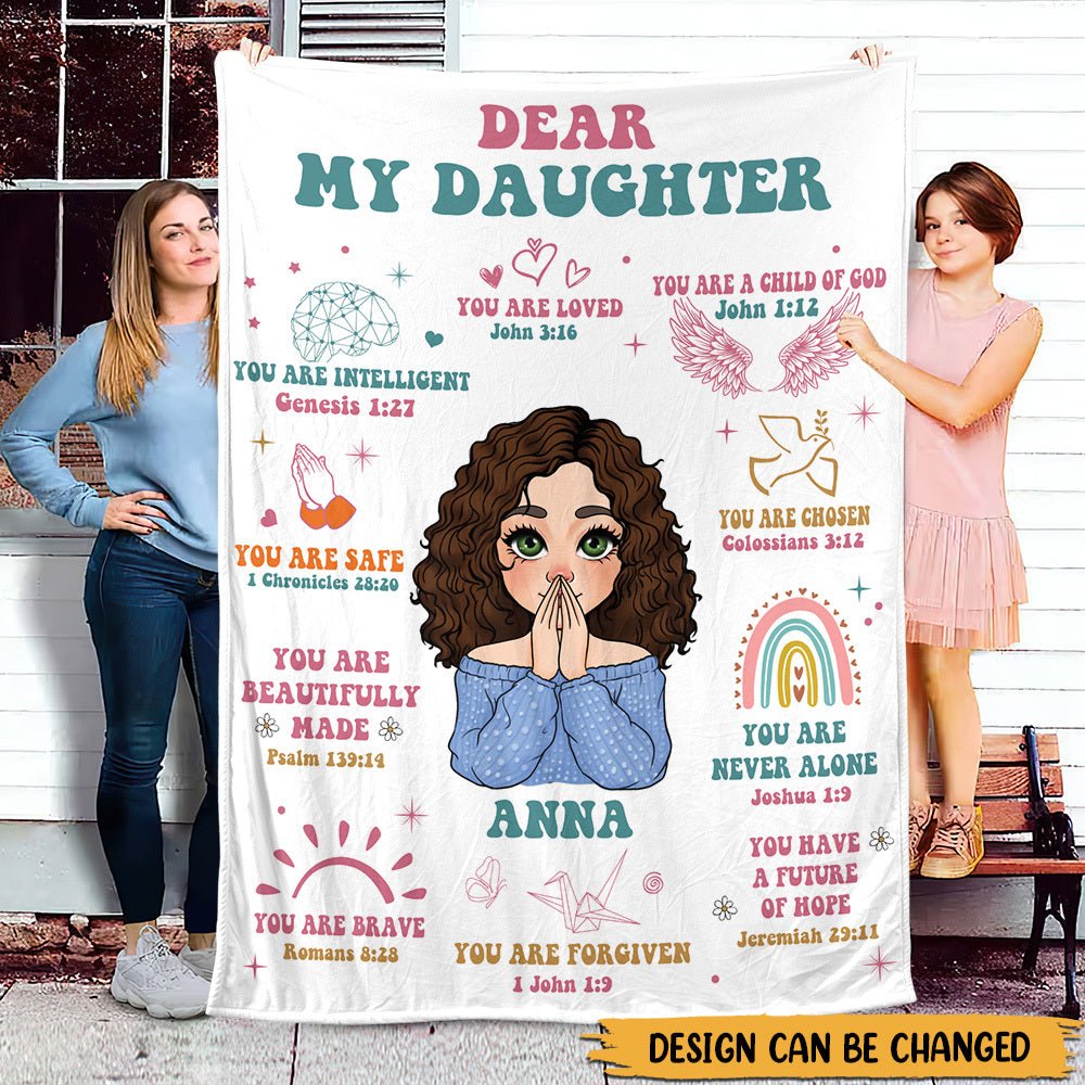 Dear My Daughter - Personalized Blanket - Best Gift For Mom, Daughter, Sister, Friend, Wife - Giftago