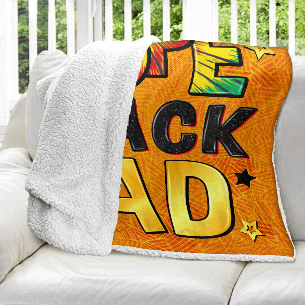 Dope Black Dad Ver 2 - Personalized Blanket - Giftago