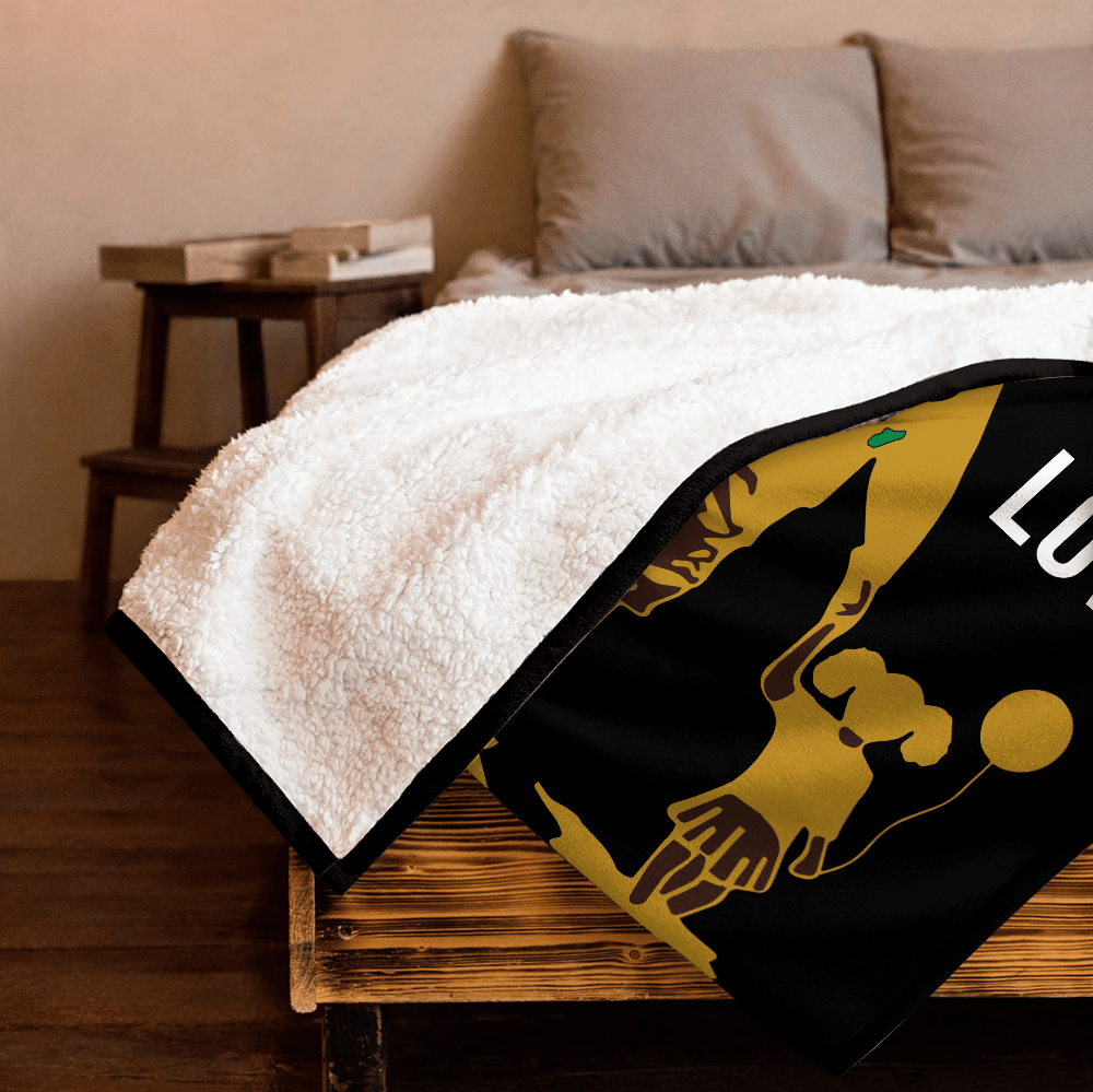 Dope Black Father Daughter And Son Blanket - Personalized Blanket - Giftago