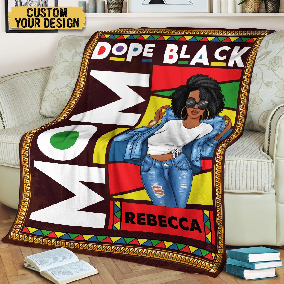 Dope Black - Personalized Blanket - Best Gift For Mother - Giftago
