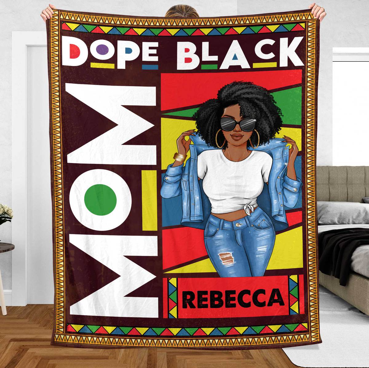 Dope Black - Personalized Blanket - Best Gift For Mother - Giftago