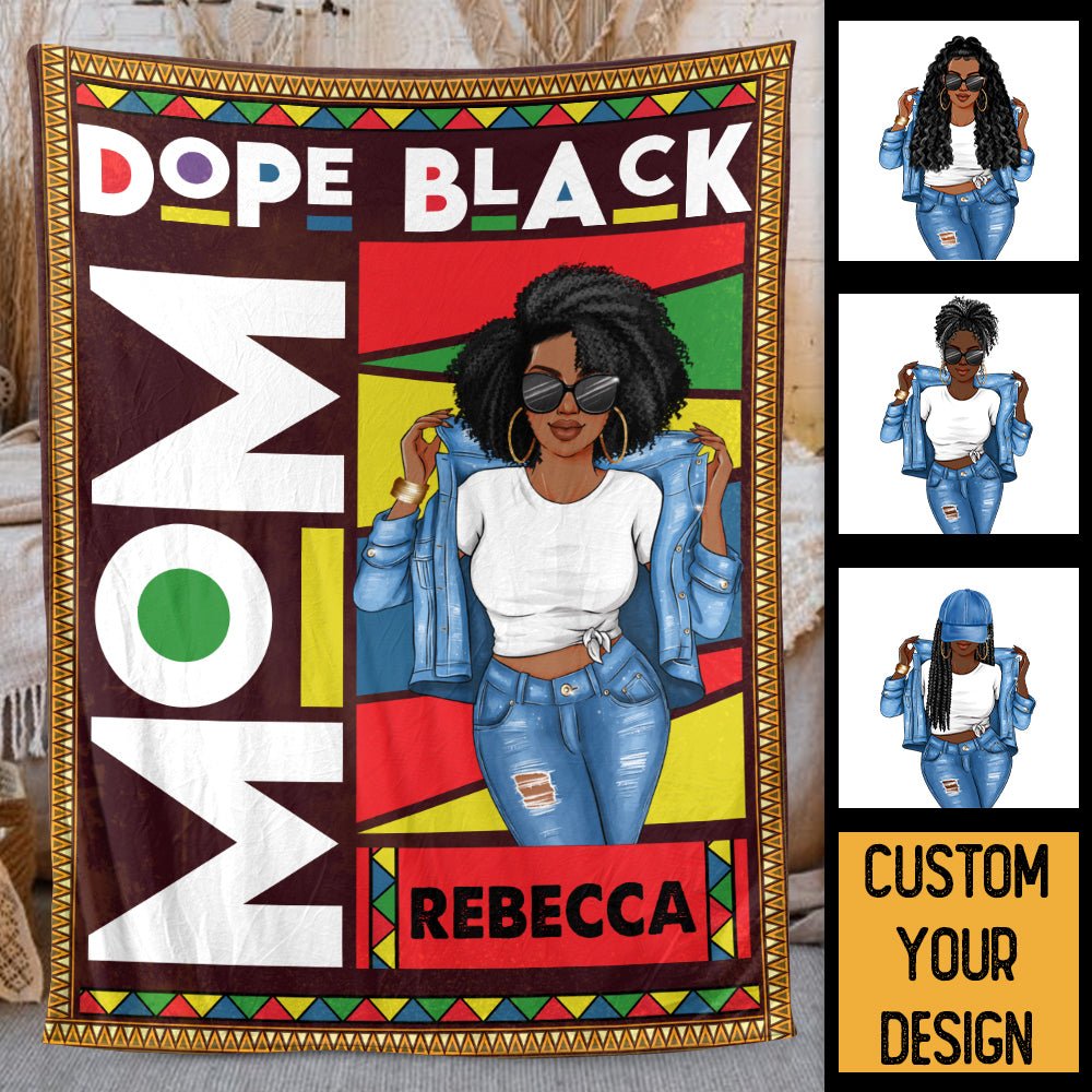 Dope Black - Personalized Blanket - Best Gift For Mother - Giftago