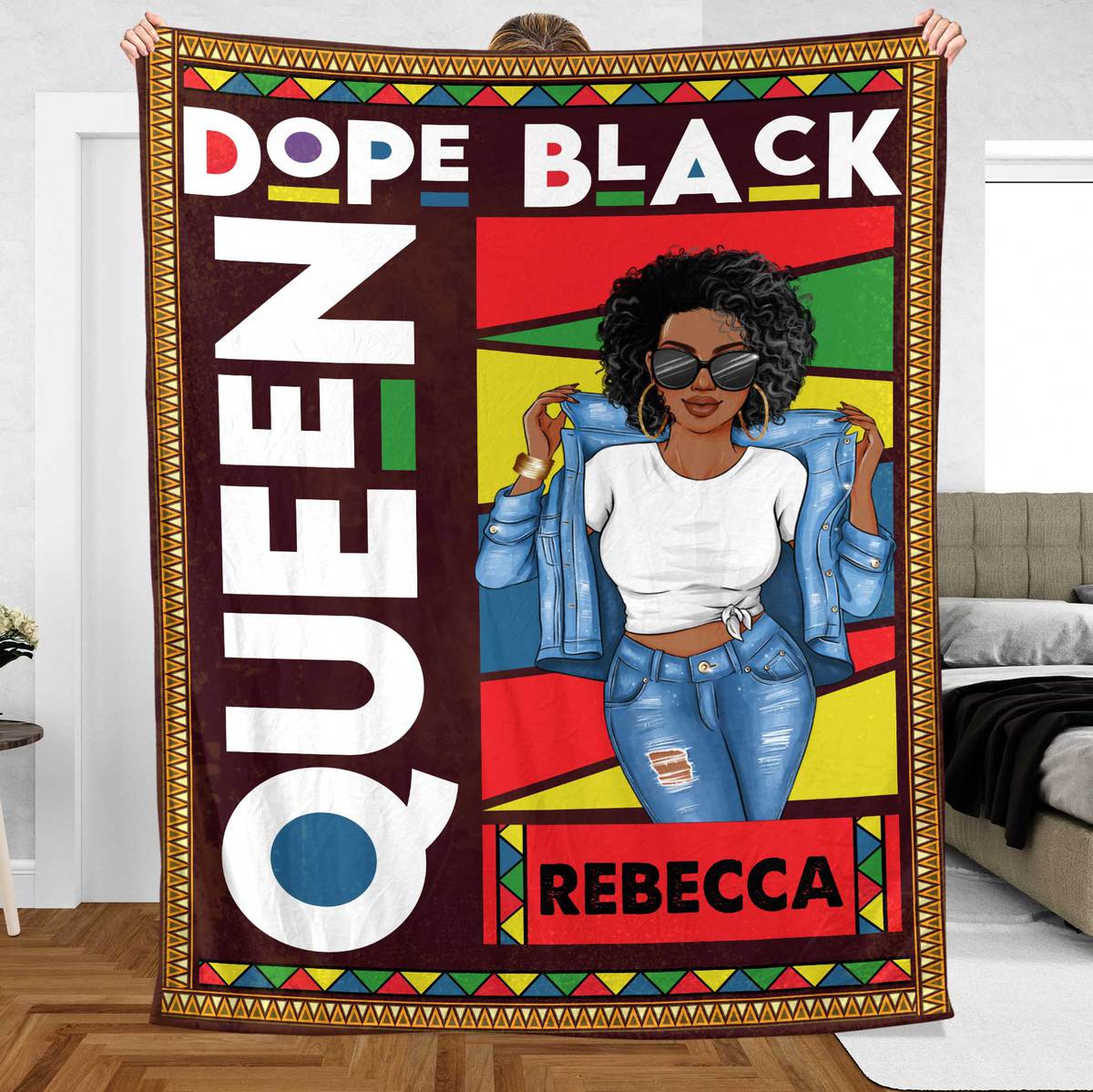 Dope Black - Personalized Blanket - Best Gift For Mother - Giftago