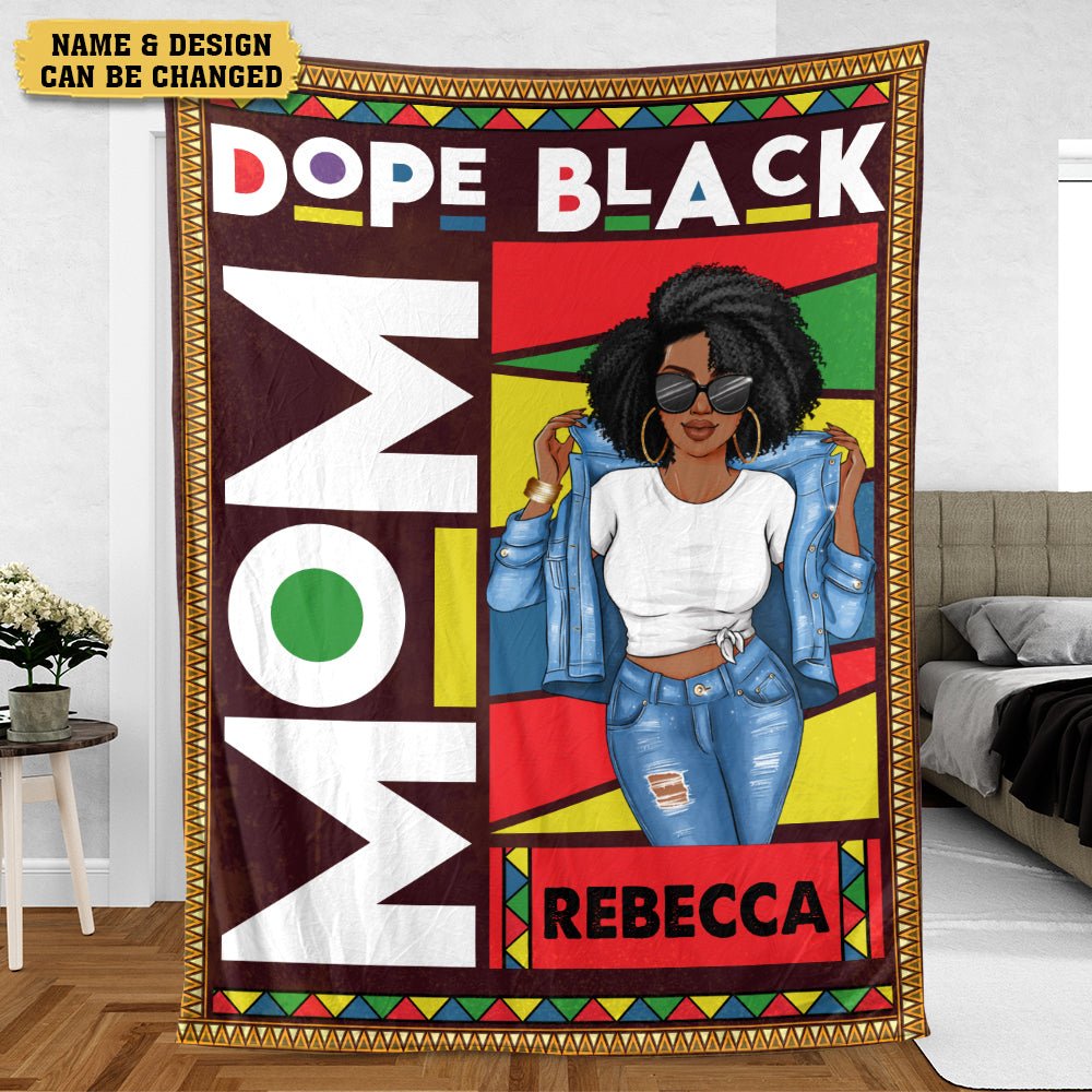Dope Black - Personalized Blanket - Best Gift For Mother - Giftago