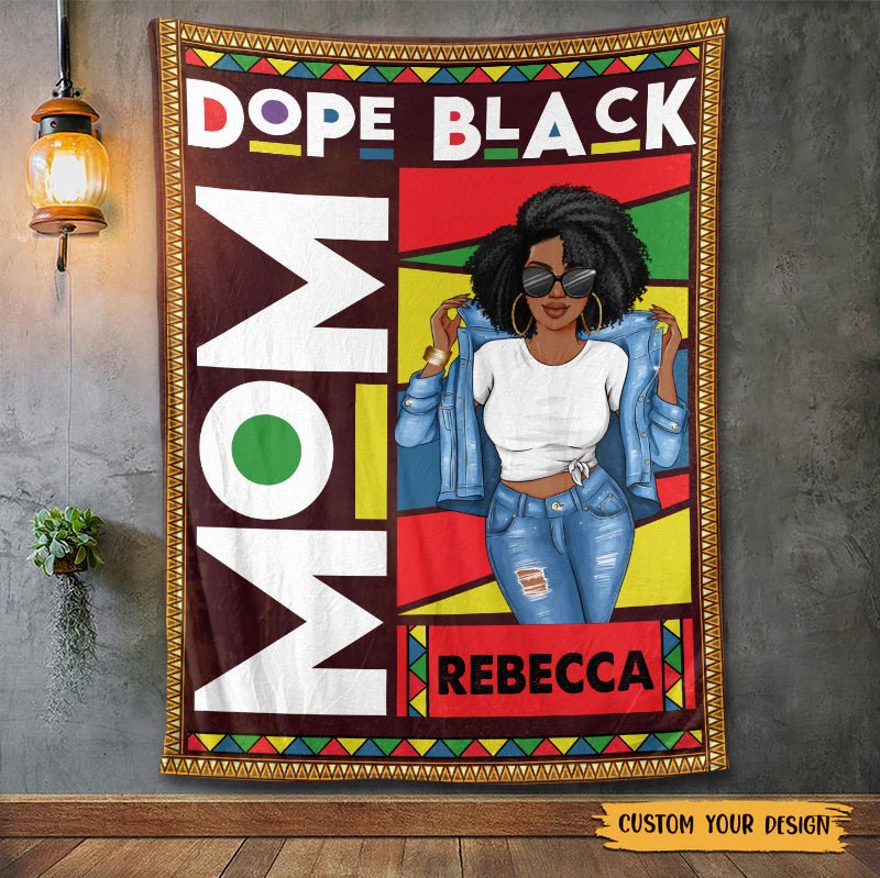 Dope Black - Personalized Blanket - Best Gift For Mother - Giftago
