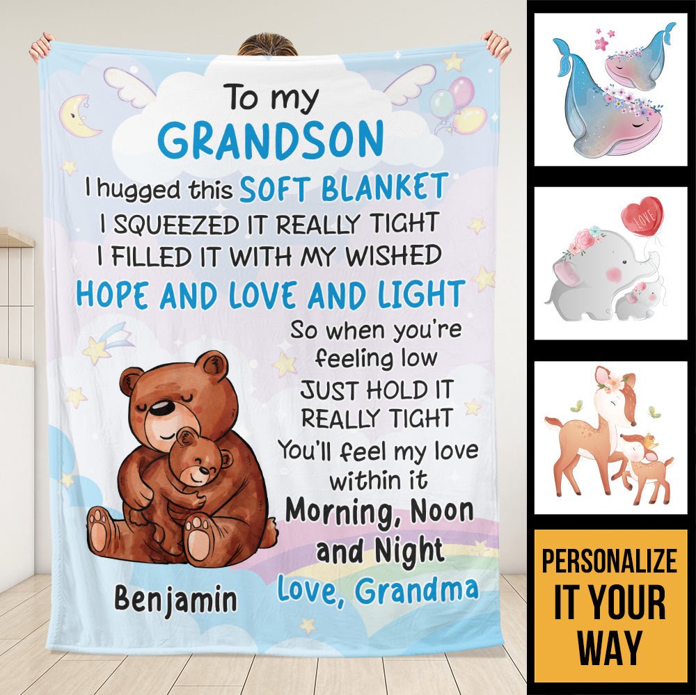 Feel My Love Within Blanket - Personalized Blanket - Giftago