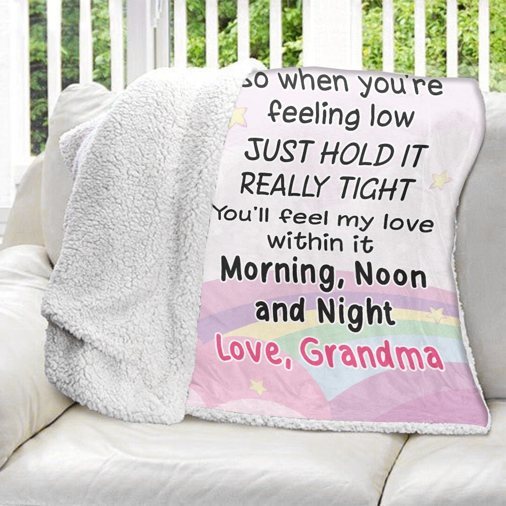Feel My Love Within Blanket - Personalized Blanket - Giftago