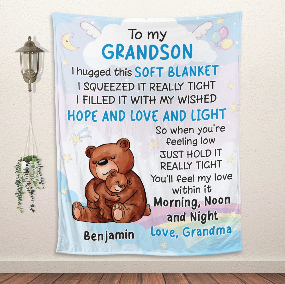 Feel My Love Within Blanket - Personalized Blanket - Giftago