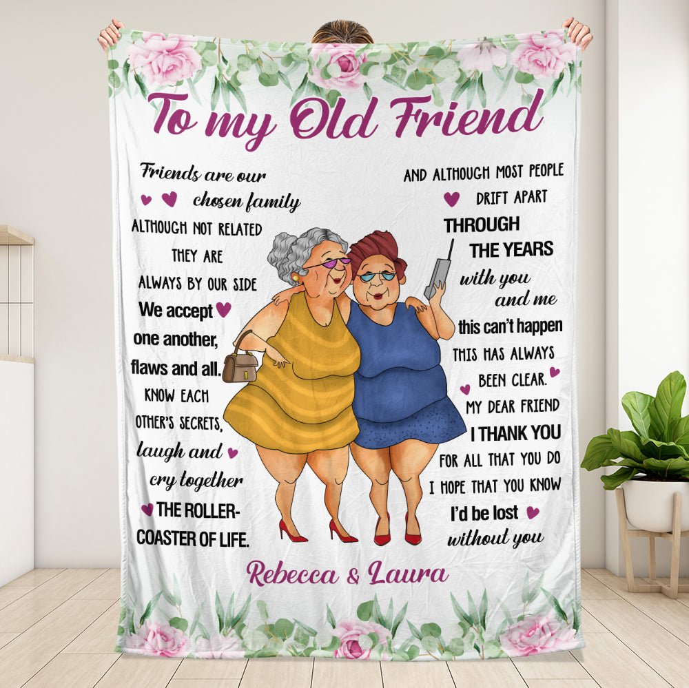 Friends Are Our Chosen Family - Personalized Blanket - Giftago