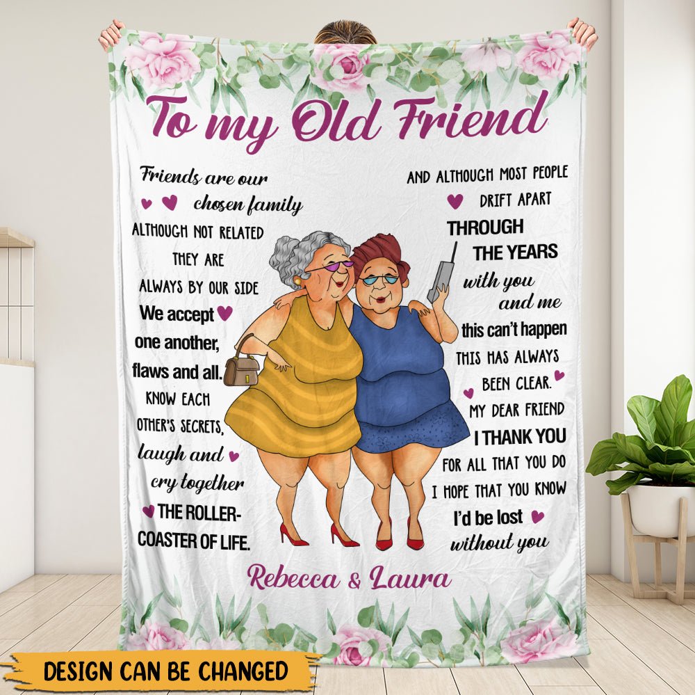 Friends Are Our Chosen Family - Personalized Blanket - Giftago
