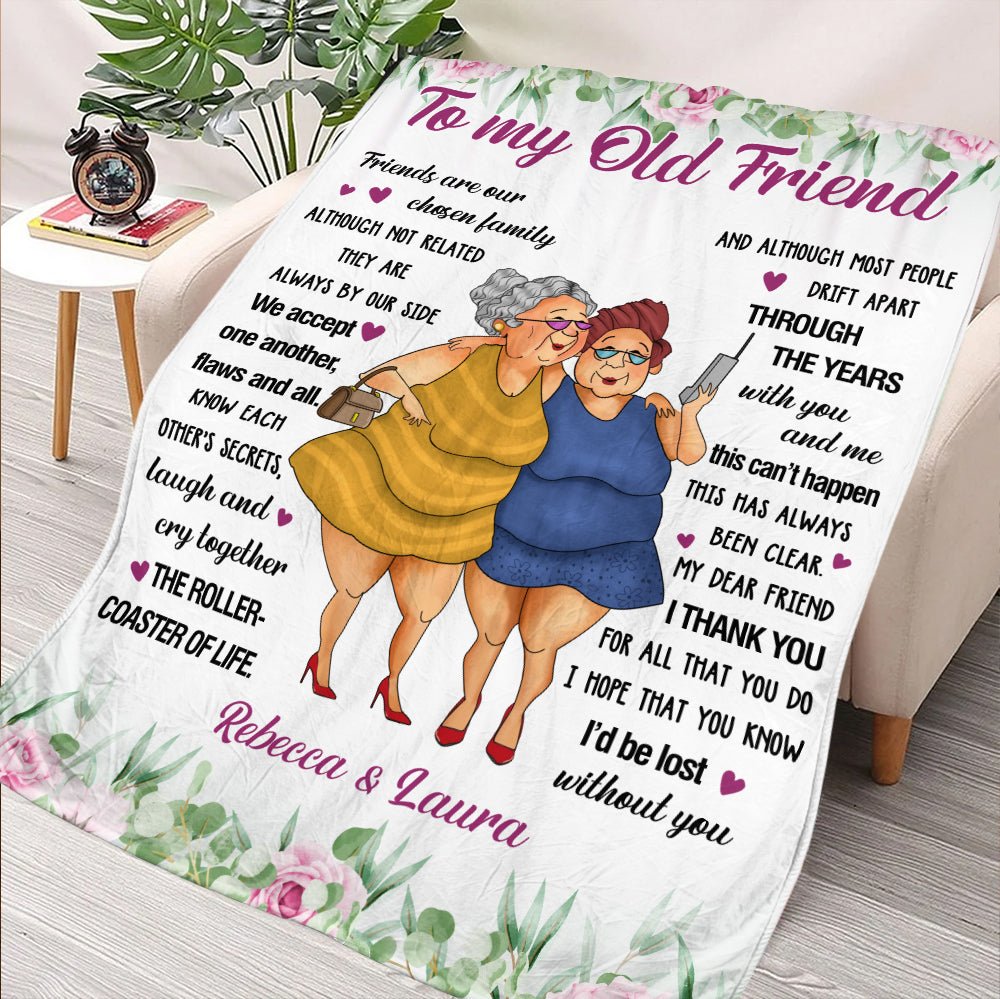 Friends Are Our Chosen Family - Personalized Blanket - Giftago