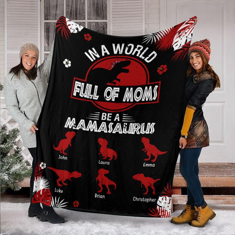 Full Of Moms - Personalized Blanket - Best Gift For Mother - Giftago