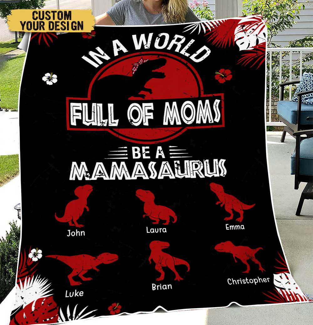 Full Of Moms - Personalized Blanket - Best Gift For Mother - Giftago