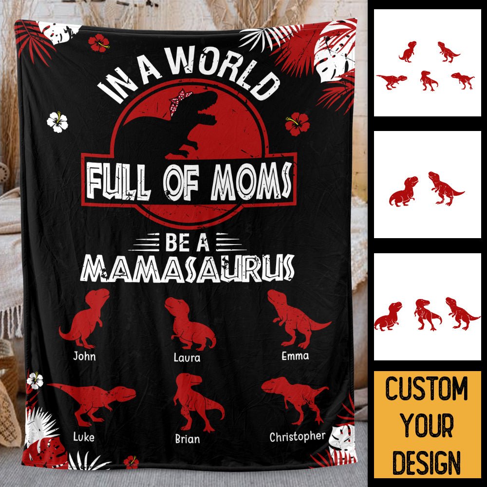Full Of Moms - Personalized Blanket - Best Gift For Mother - Giftago