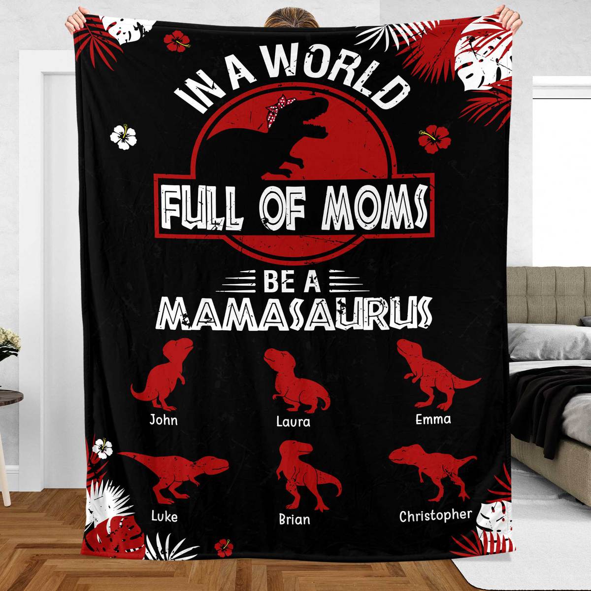 Full Of Moms - Personalized Blanket - Best Gift For Mother - Giftago