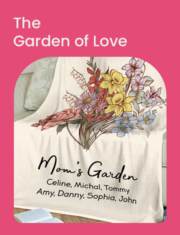 Personalized Mom, Grandma's Garden Blanket - Best Gift For Birthday, Mother's Day