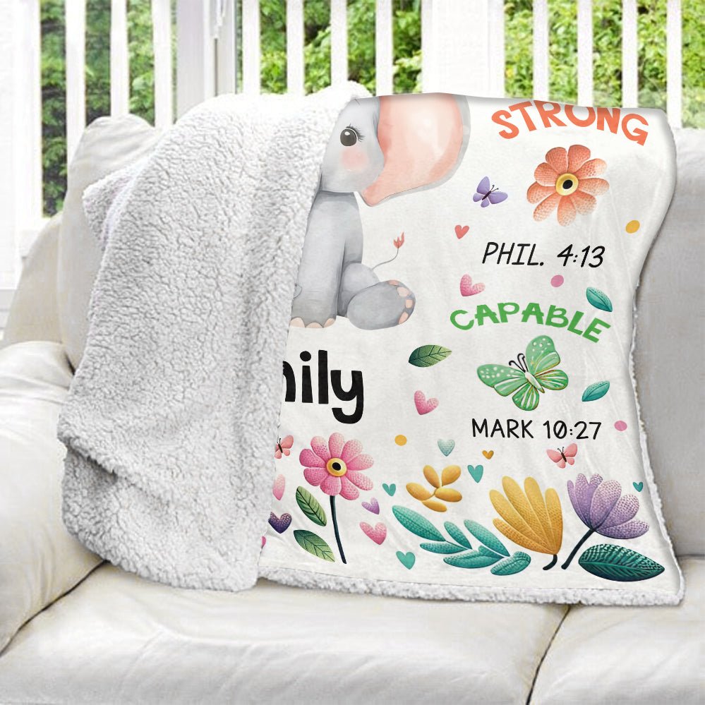 Gift For Baby I Am Animal Blanket - Personalized Blanket