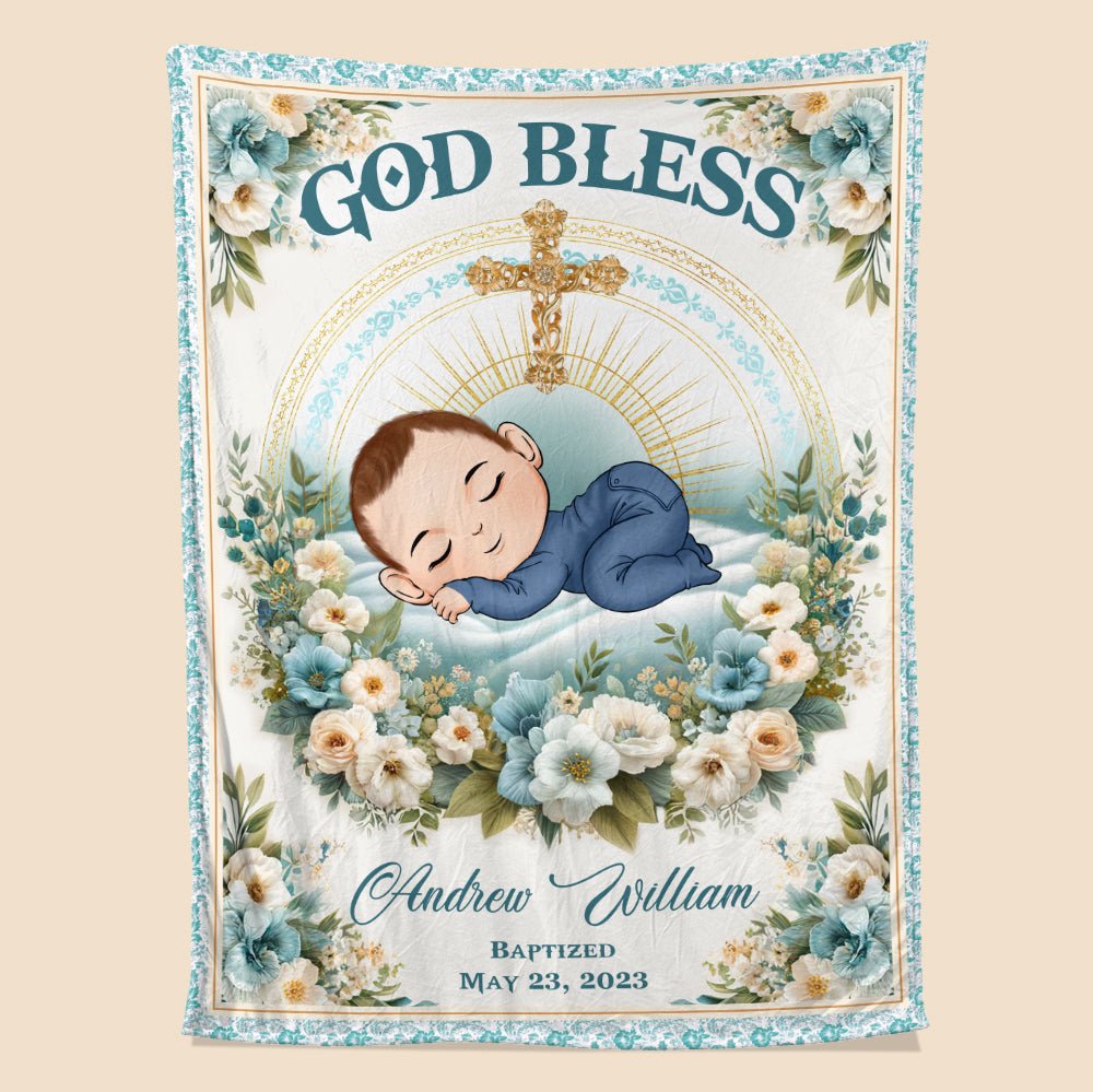 God Bless The Child Blanket - Personalized Blanket - Giftago