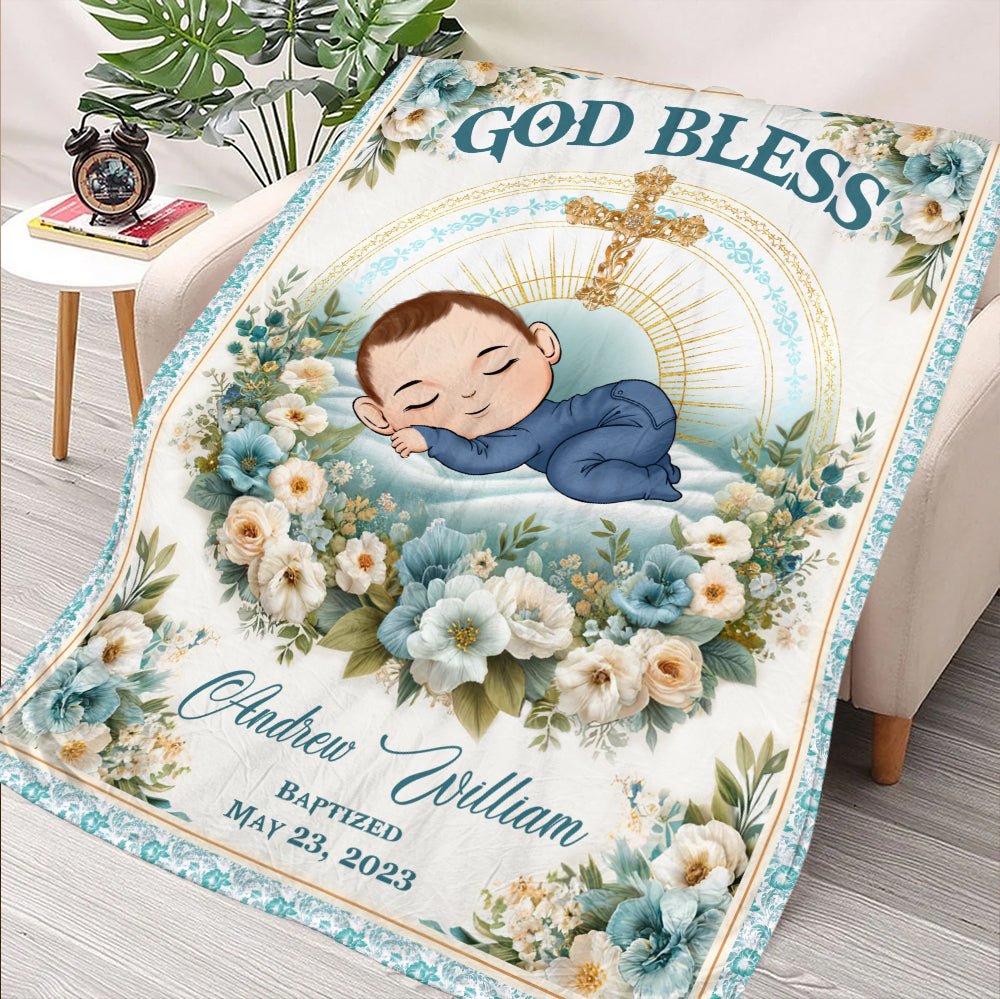 God Bless The Child Blanket - Personalized Blanket - Giftago