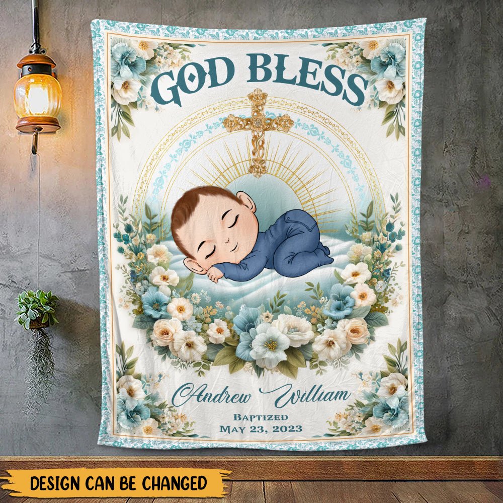 God Bless The Child Blanket - Personalized Blanket - Giftago