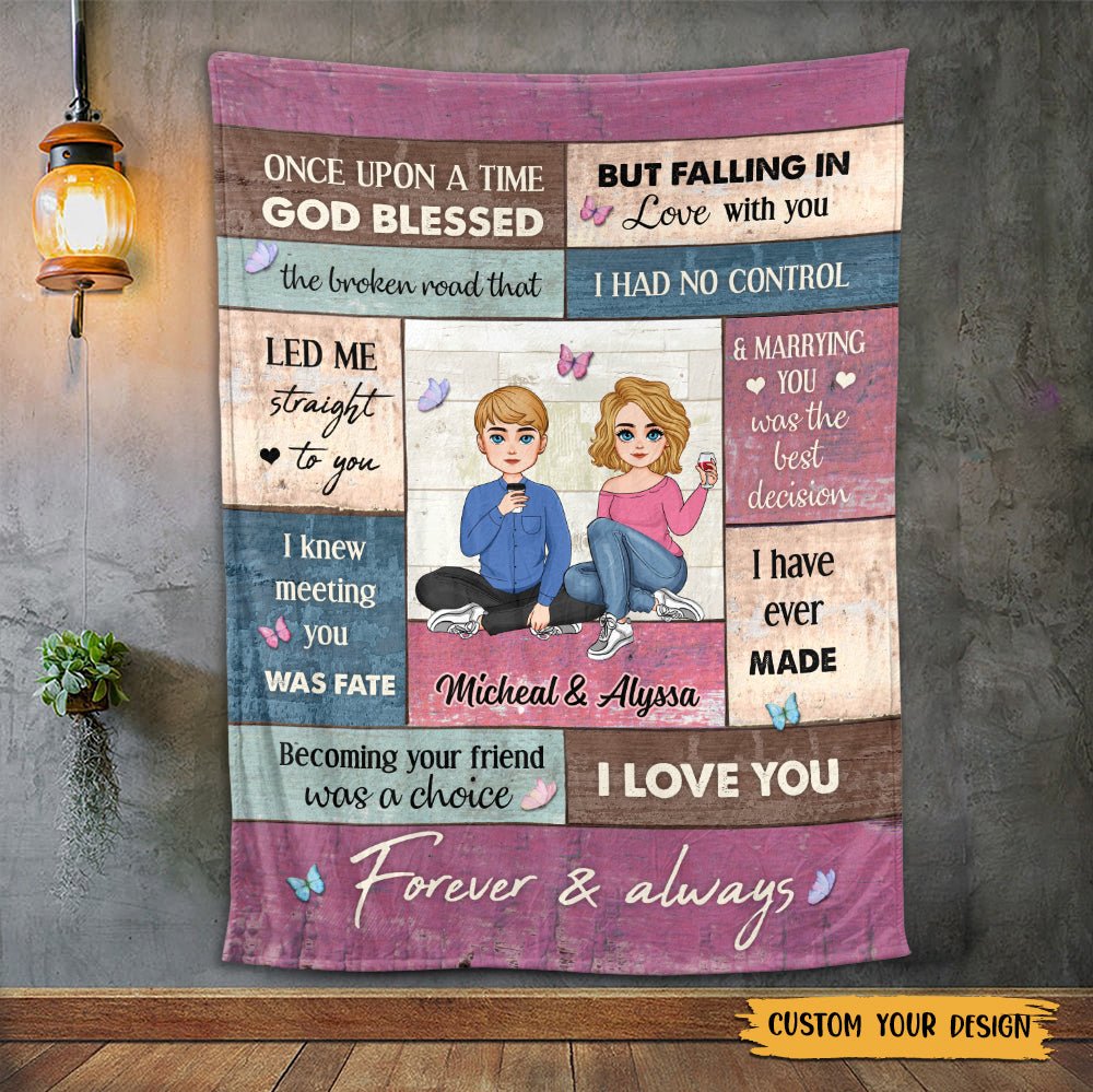 God Blessed - Personalized Blanket - Best Gift For Couple - Giftago