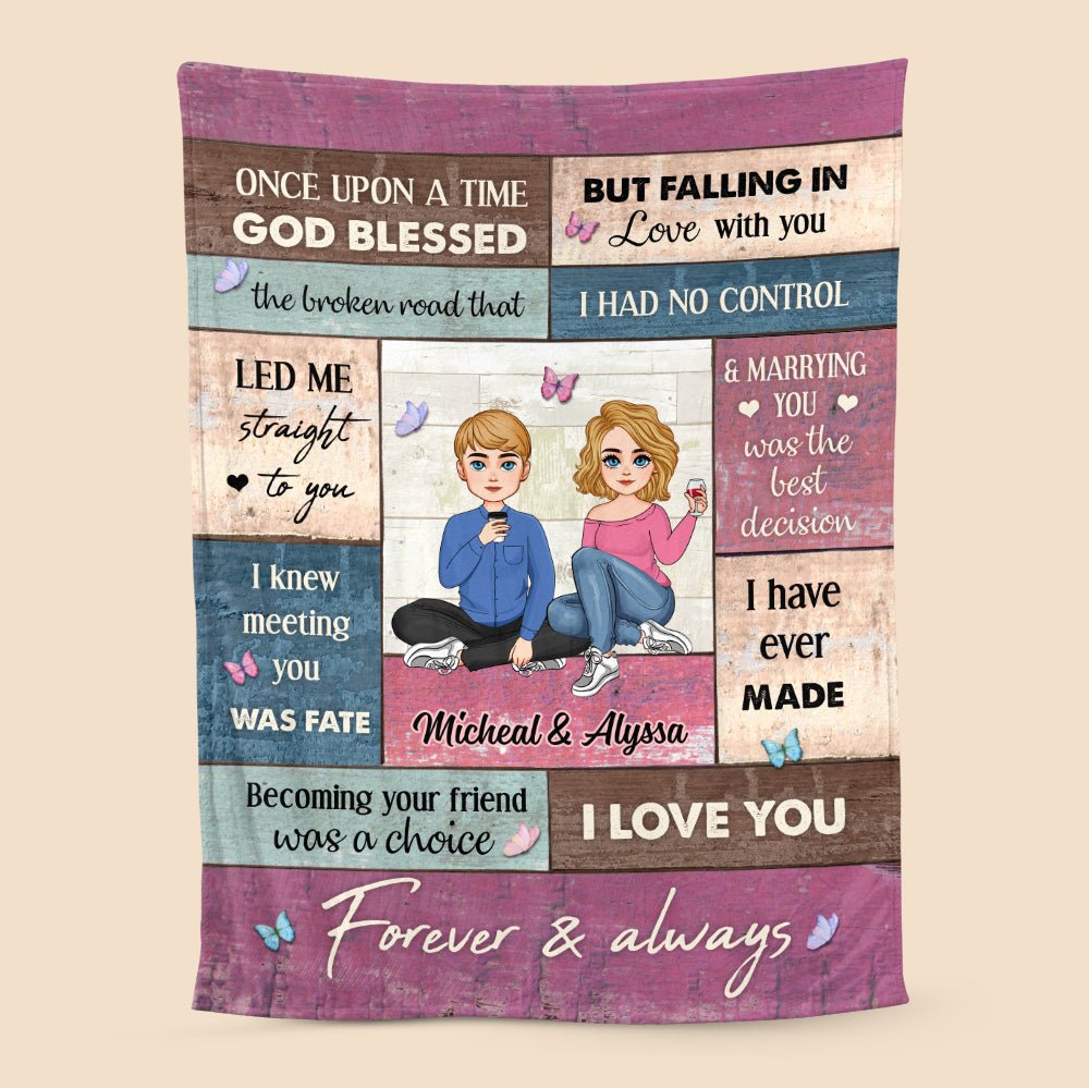 God Blessed - Personalized Blanket - Best Gift For Couple - Giftago