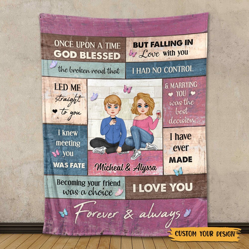 God Blessed - Personalized Blanket - Best Gift For Couple - Giftago