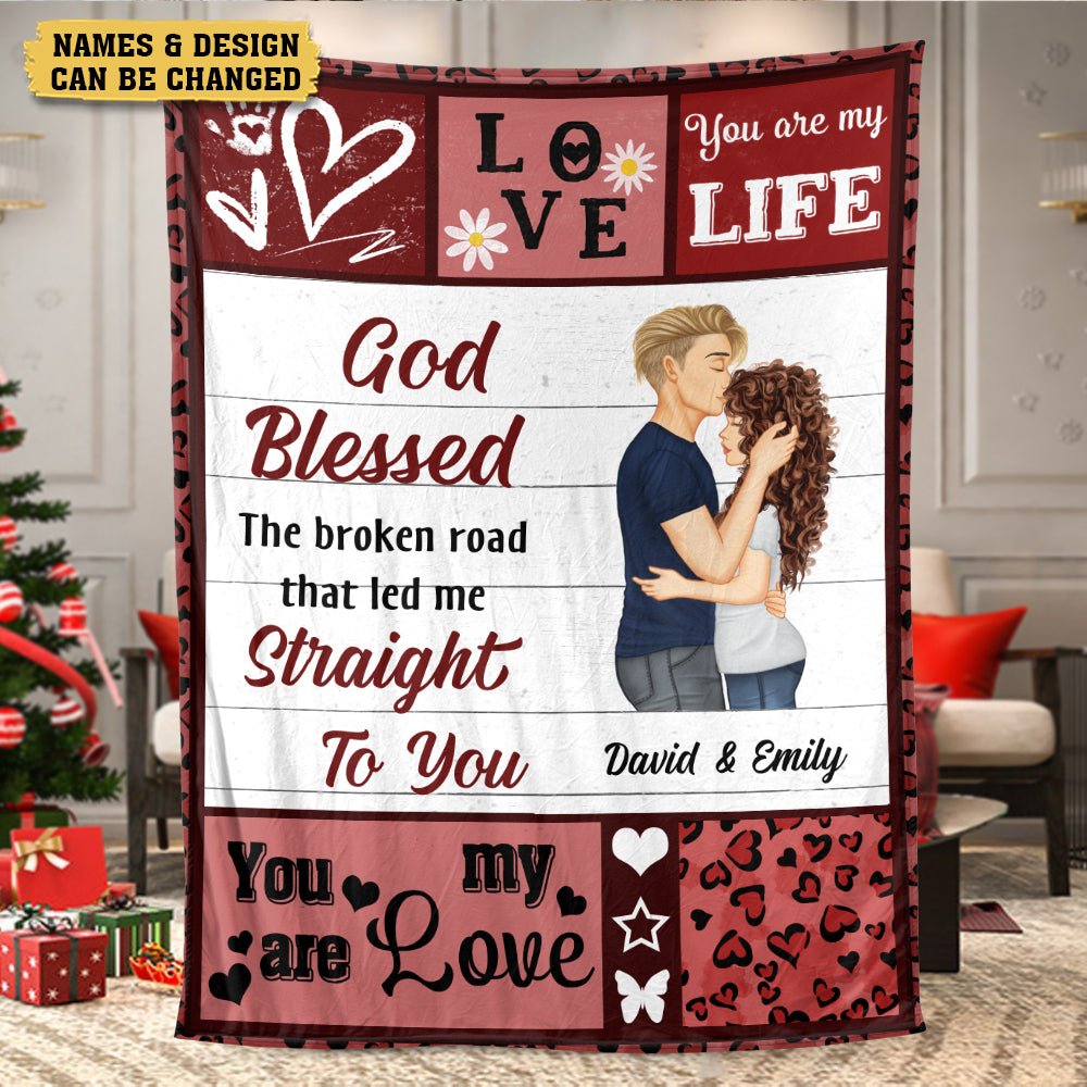God Blessed - Personalized Blanket - Meaningful Gift For Valentine, For Couple - Giftago