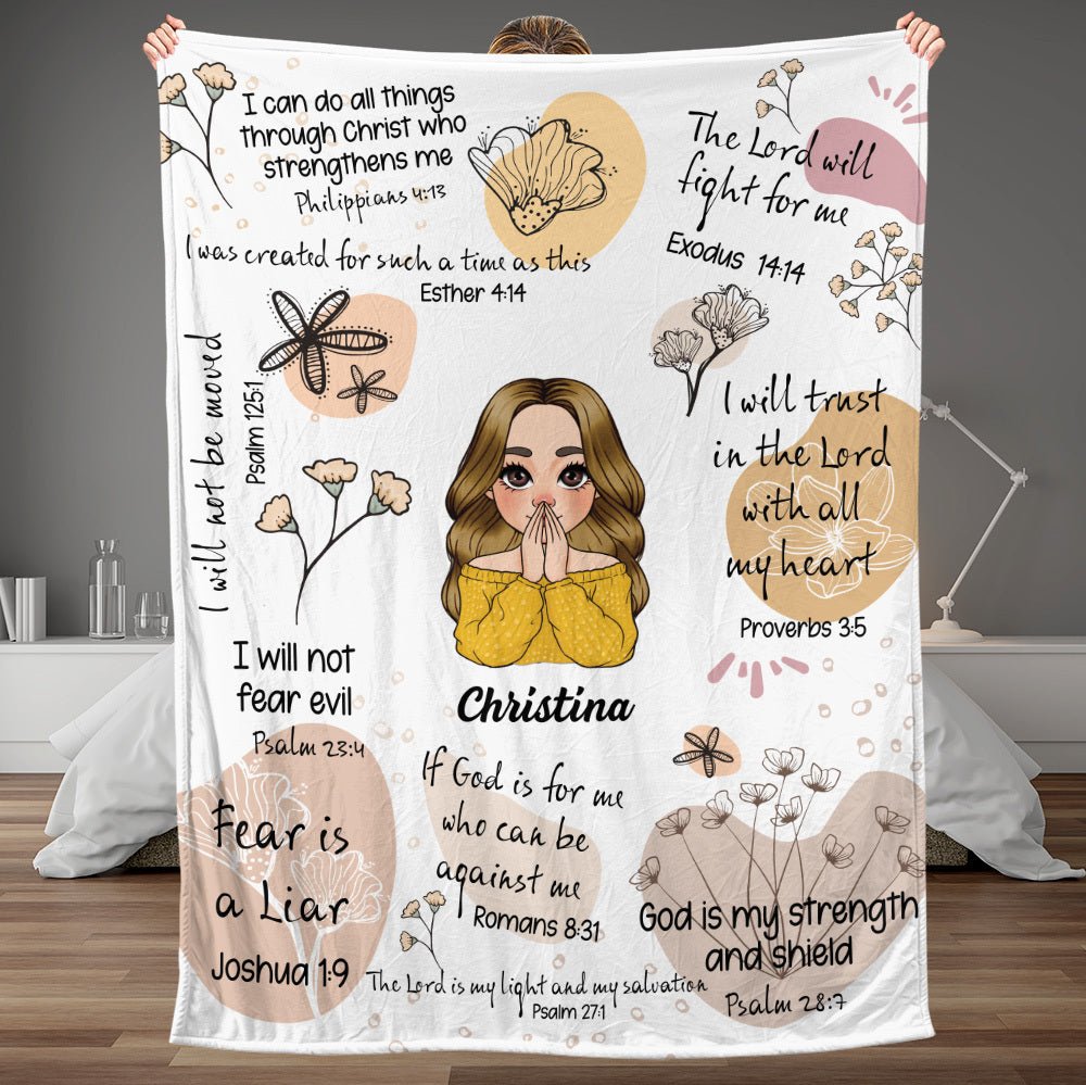 God Is My Strength - Personalized Blanket - Best Gift For Mother, For Grandma - Giftago