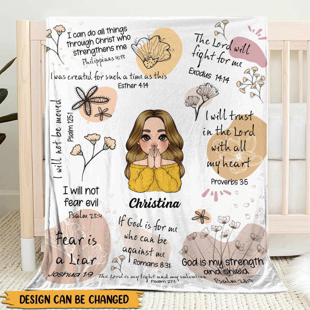 God Is My Strength - Personalized Blanket - Best Gift For Mother, For Grandma - Giftago