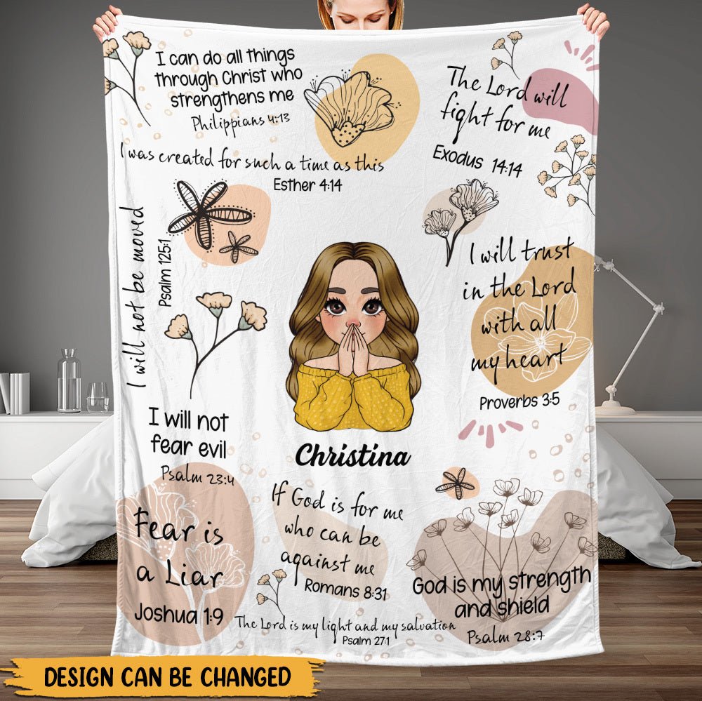 God Is My Strength - Personalized Blanket - Best Gift For Mother, For Grandma - Giftago