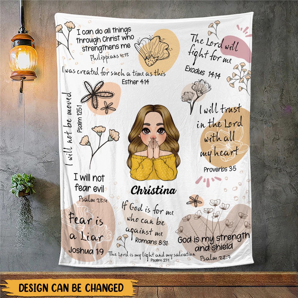 God Is My Strength - Personalized Blanket - Best Gift For Mother, For Grandma - Giftago
