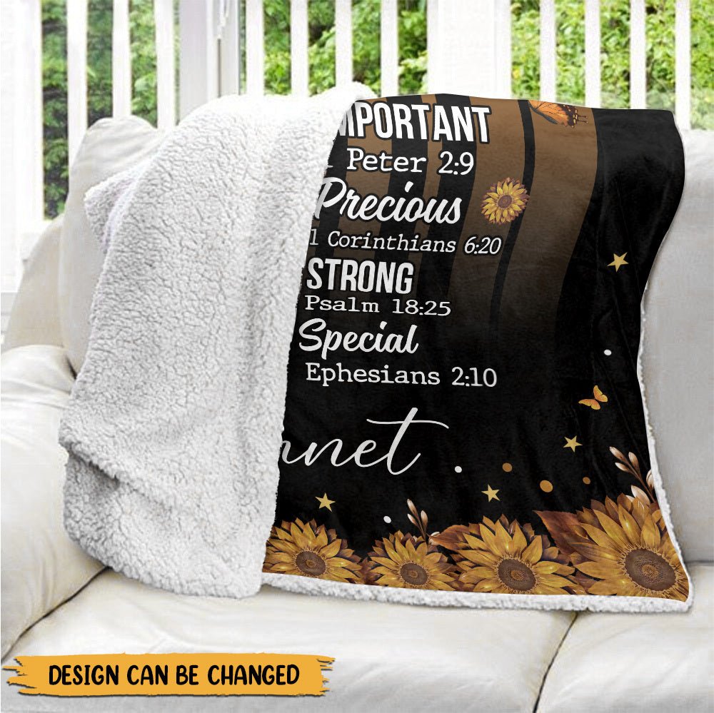 God Says I Am (Black Woman) - Personalized Blanket - Giftago