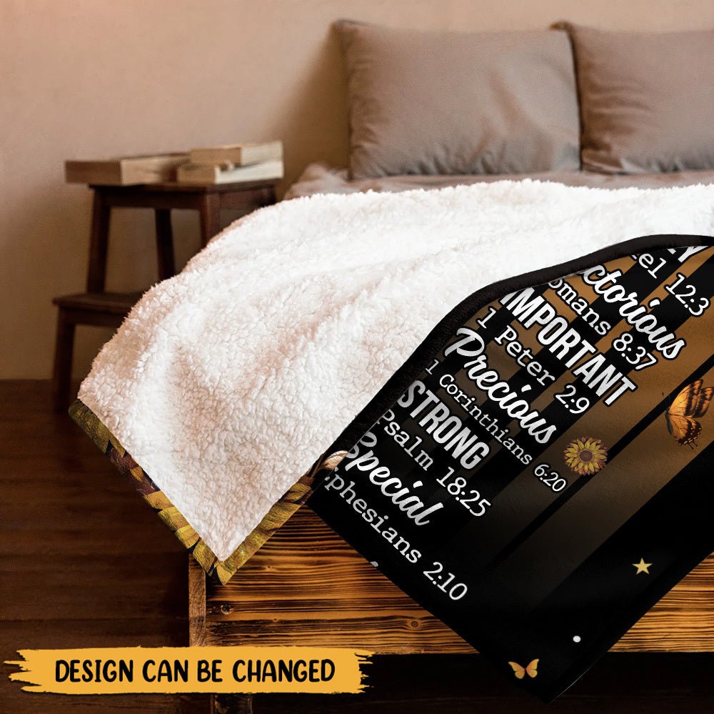 God Says I Am (Black Woman) - Personalized Blanket - Giftago