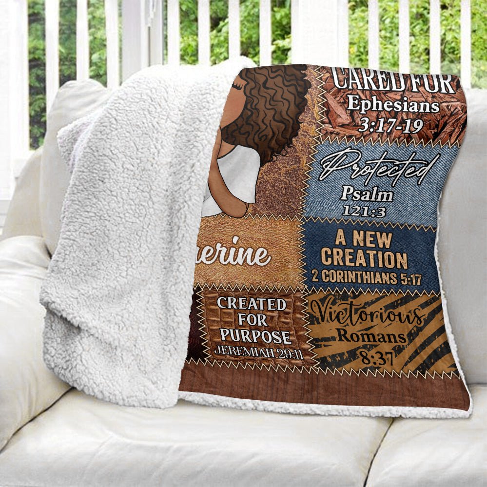 God Says I Am Brown - Personalized Blanket - Giftago