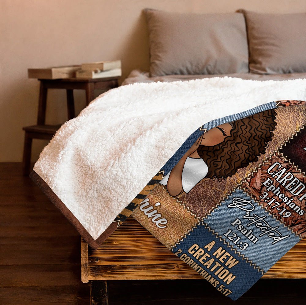 God Says I Am Brown - Personalized Blanket - Giftago